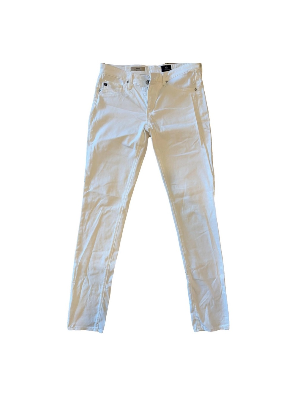 AG Adriano Goldschmied Women’s Skinny White Jeans “cigarette leg”
